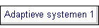 Adaptieve systemen 1